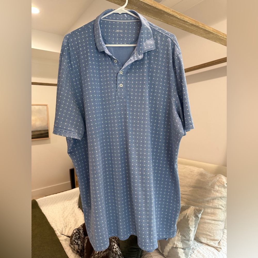Men's johnnie-O Blue Polo Shirt